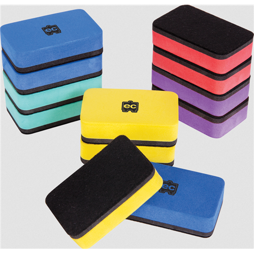 Mini Magnetic Whiteboard Erasers Set of 10